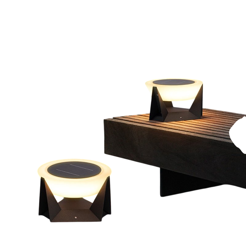 AuraGem - Stylish Solar-Powered Outdoor Lighting for Elegant Spaces