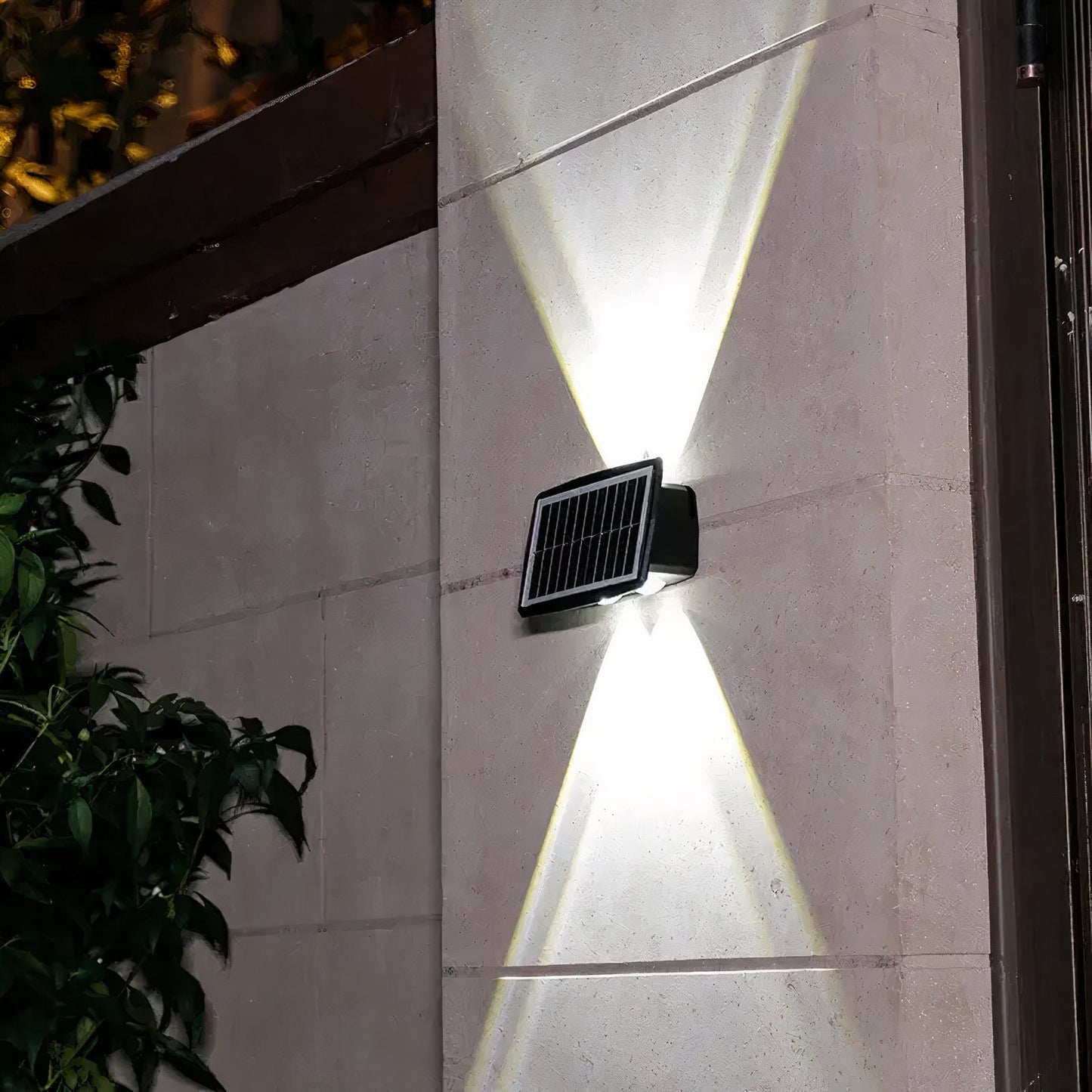 GlowFolk - Stylish Solar Outdoor Wall Light for Garden and Patio