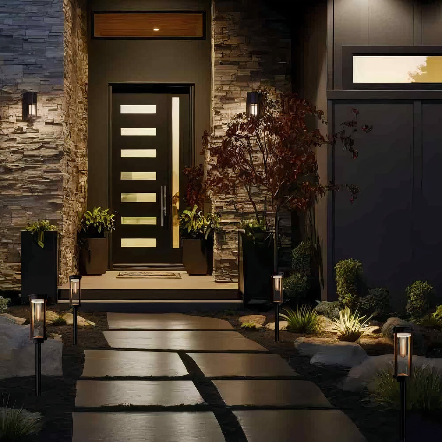Severina - Modern Solar Path Lighting for Stylish Outdoor Spaces
