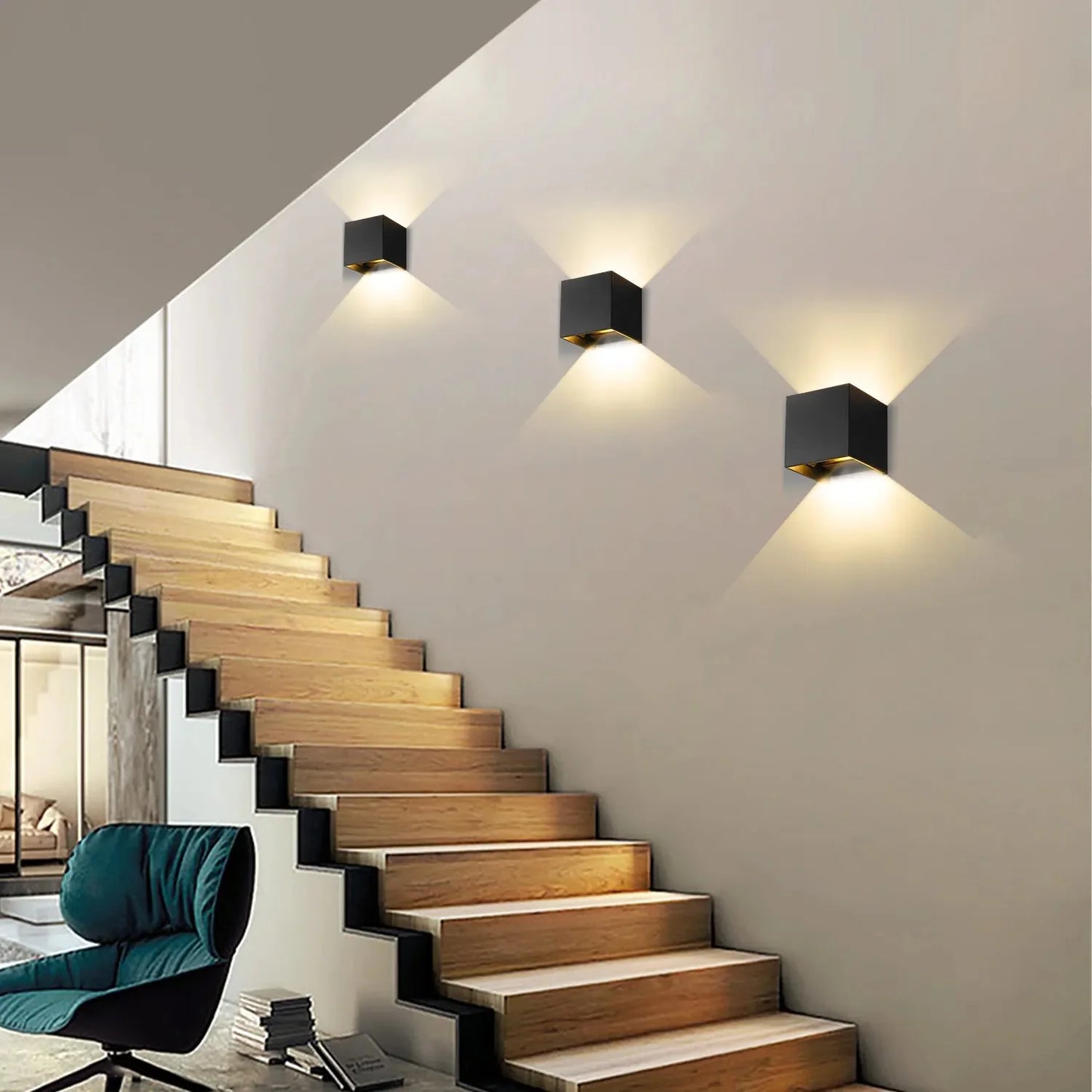 Zinnia - Modern Geometric Glow Cube Wall Light for Stylish Home Decor