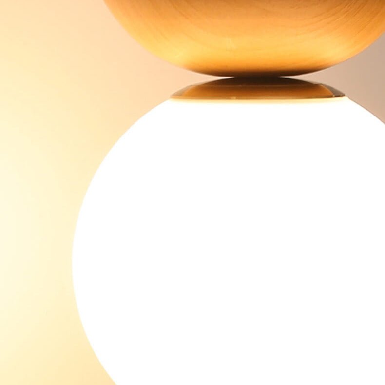 AuraCove - Minimalist Japanese Ceiling Light with Natural Wood Design