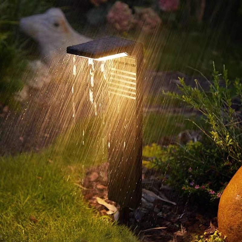 AmberAura - Stylish Outdoor Solar Lamp for Cozy Evenings