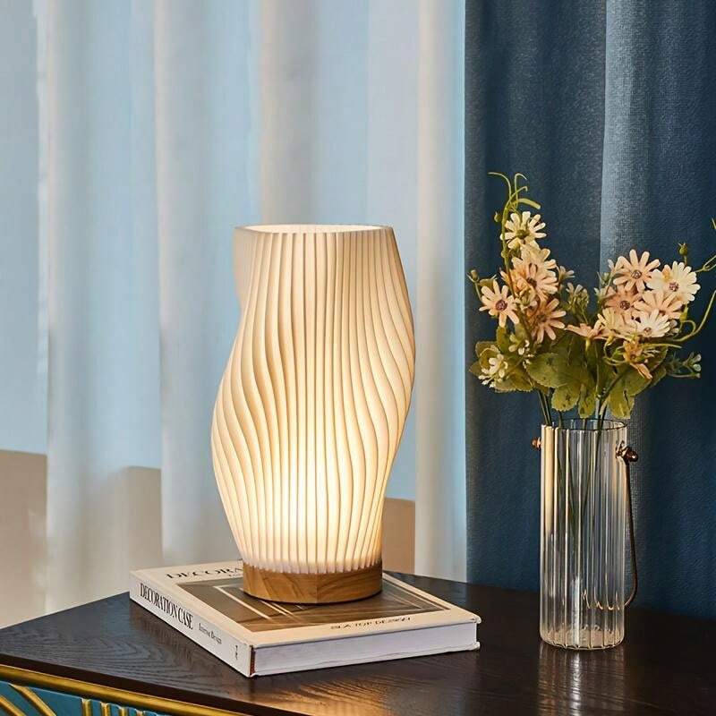 Tilda - Modern Wave-Shaped Table Lamp for Artistic Lighting