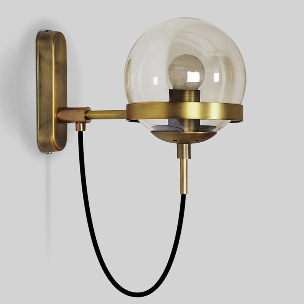 FlickGlow - Modern Orb Wall Light with Elegant Design and Soft Lighting