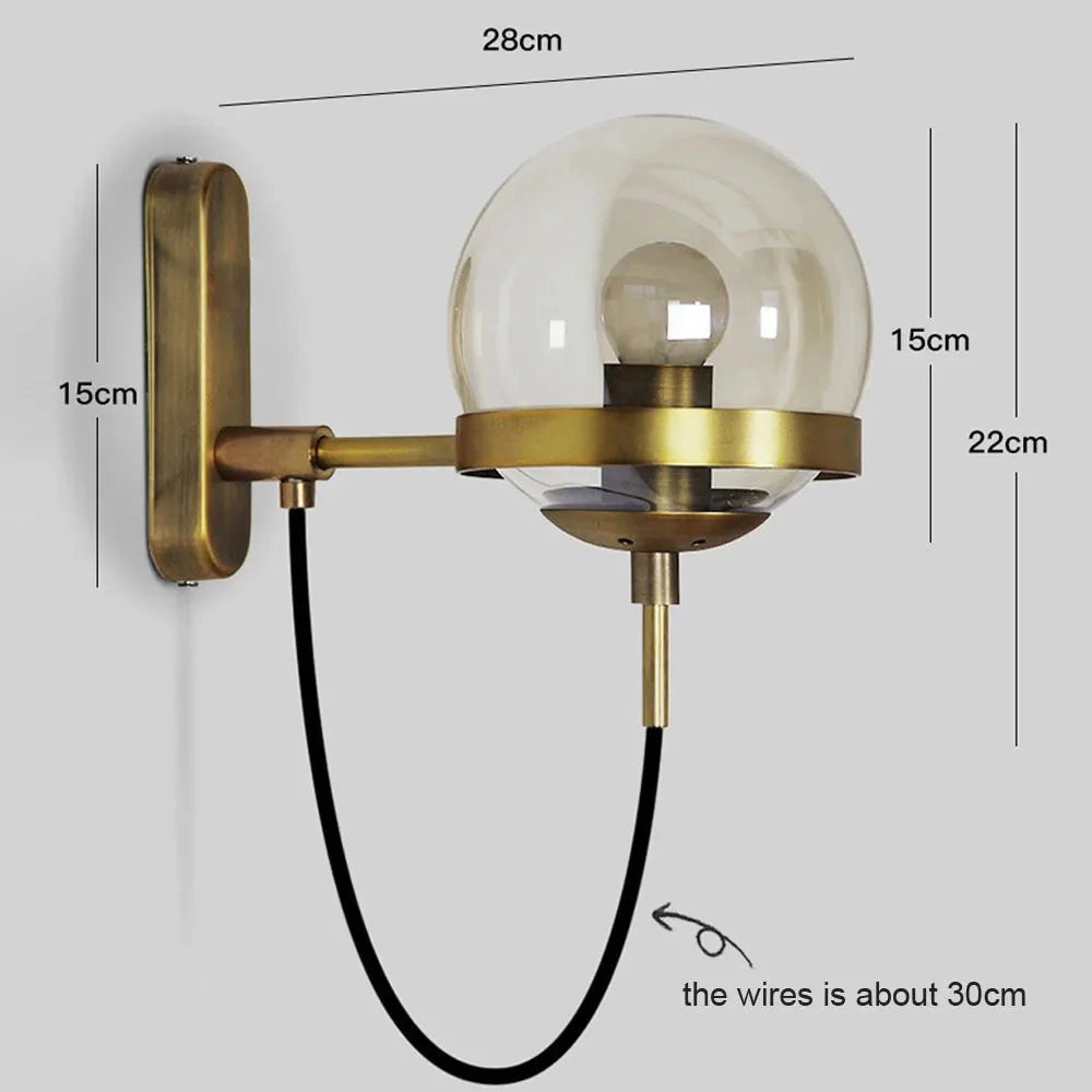 FlickGlow - Modern Orb Wall Light with Elegant Design and Soft Lighting