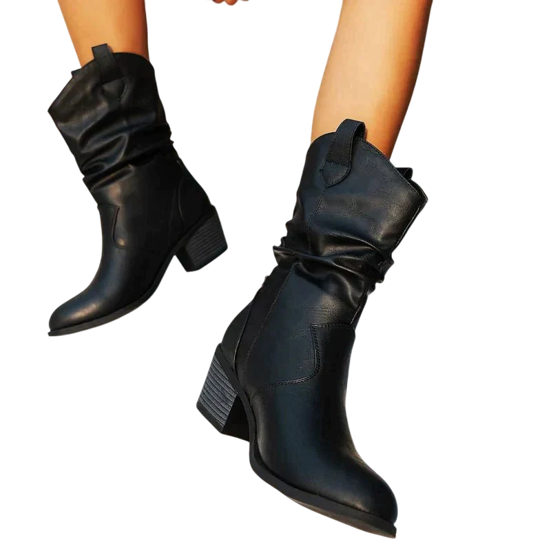 Sydney - Stylish Crinkle Boots for Casual Elegance and Comfort