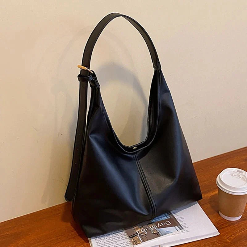 Saffron - Spacious Leather Tote Bag with Elegant Design