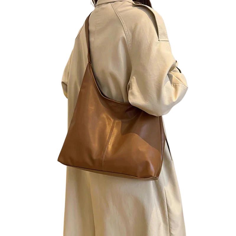Saffron - Spacious Leather Tote Bag with Elegant Design