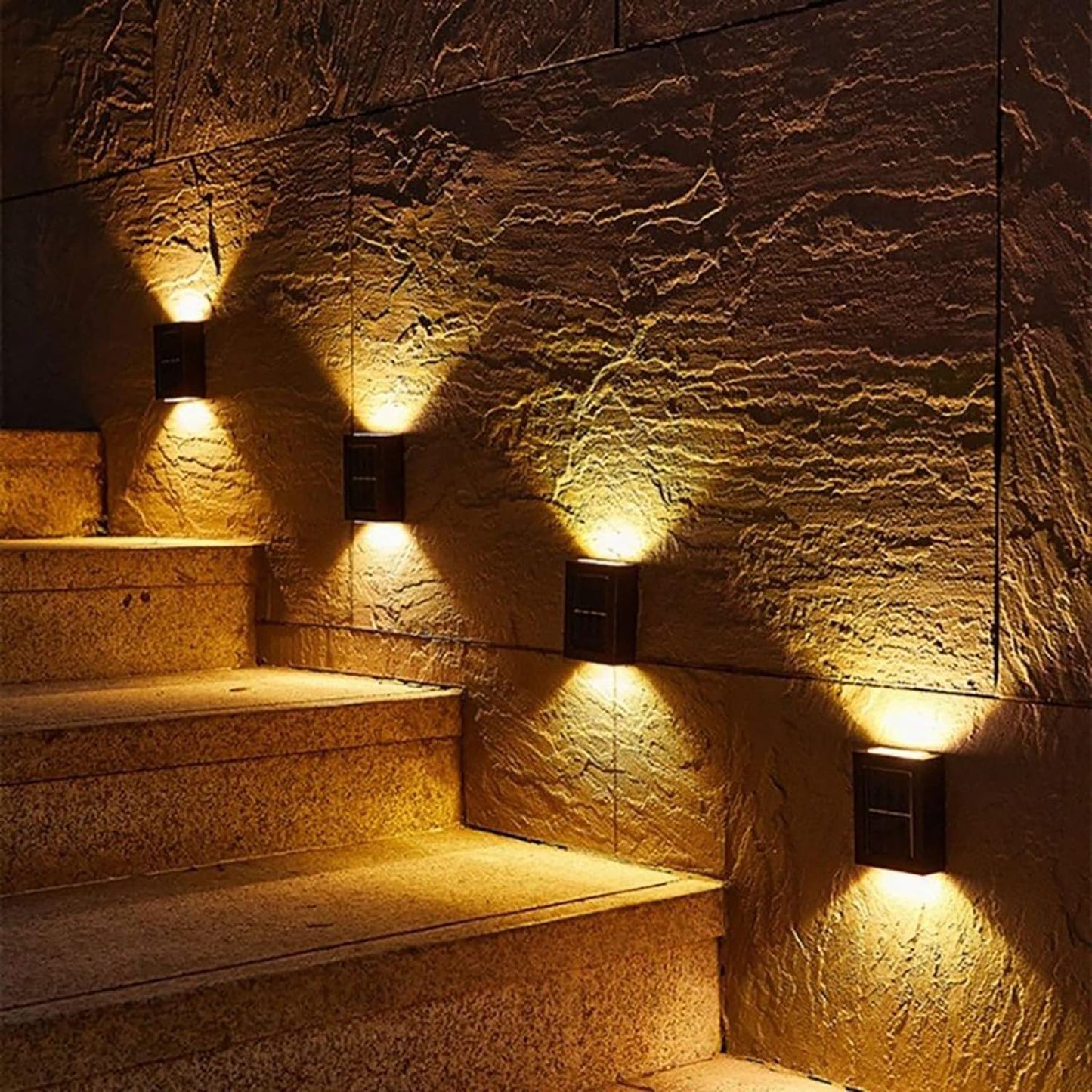 LumoArc - Modern Solar LED Outdoor Wall Light with Motion Sensor