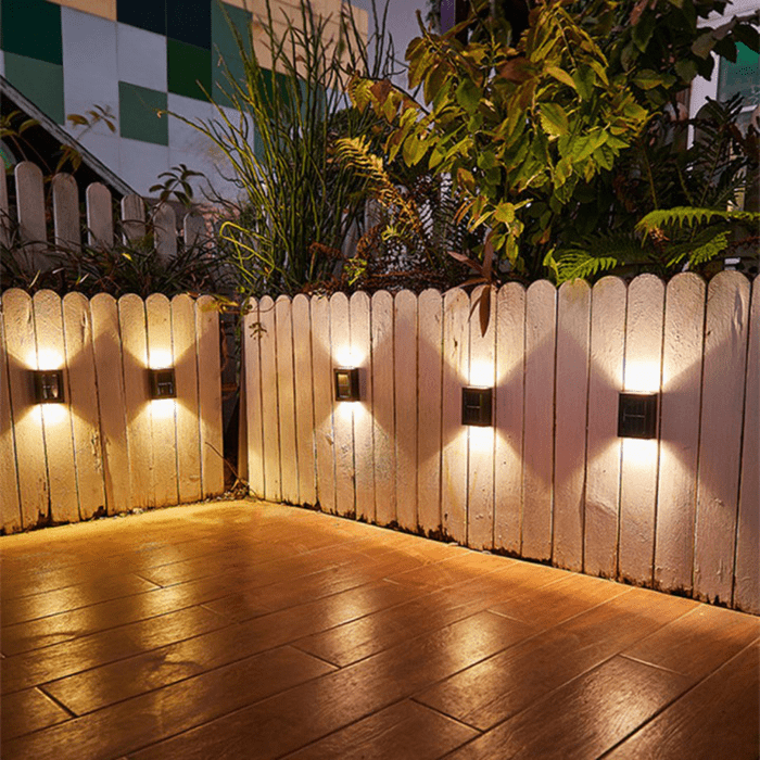 LumoArc - Modern Solar LED Outdoor Wall Light with Motion Sensor