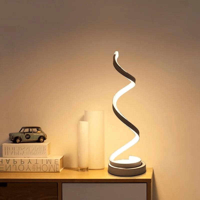 Lumilux- Stylish Lumina Spiral Table Lamp with Modern Design