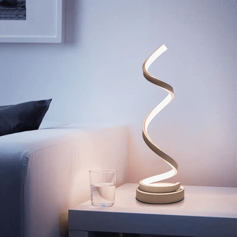 Lumilux- Stylish Lumina Spiral Table Lamp with Modern Design