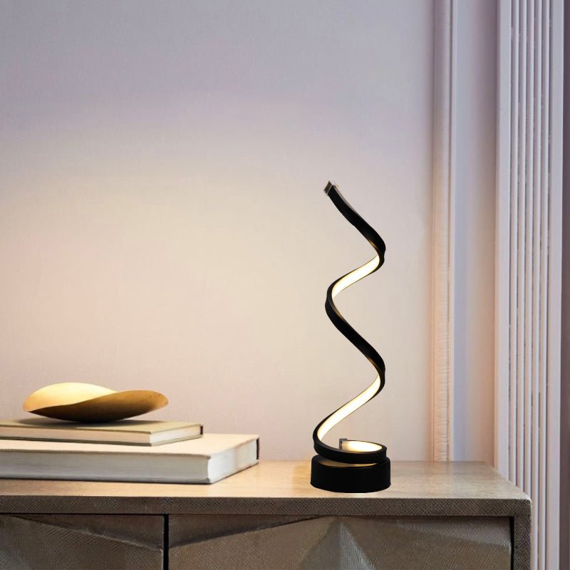 Lumilux- Stylish Lumina Spiral Table Lamp with Modern Design