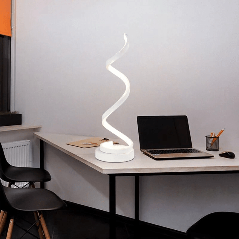 Lumilux- Stylish Lumina Spiral Table Lamp with Modern Design