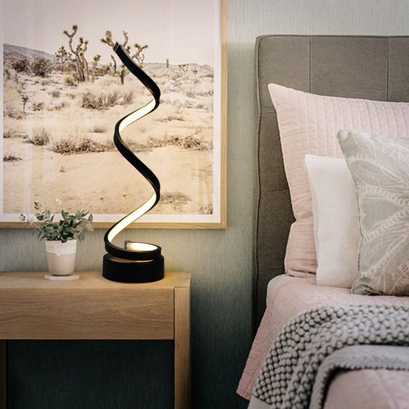 Lumilux- Stylish Lumina Spiral Table Lamp with Modern Design