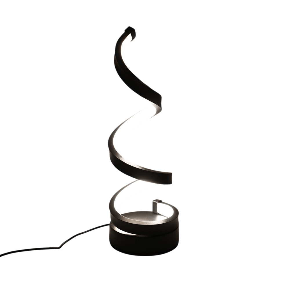 Lumilux- Stylish Lumina Spiral Table Lamp with Modern Design