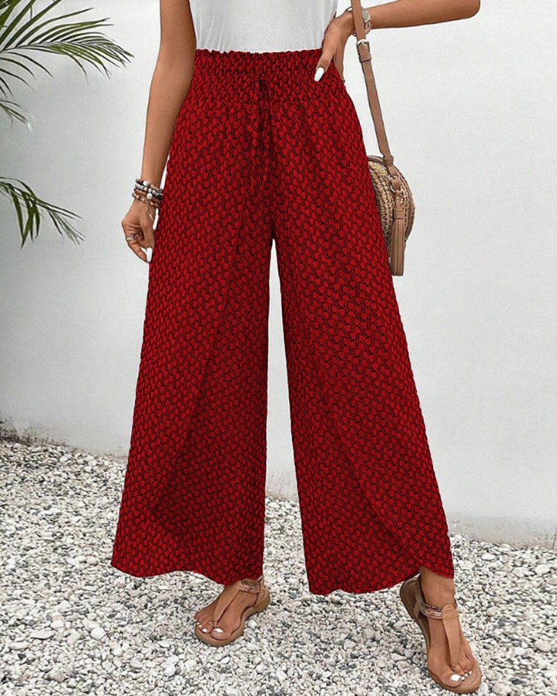 Magdalene - Stylish Flowing Printed Pants for Casual Elegance