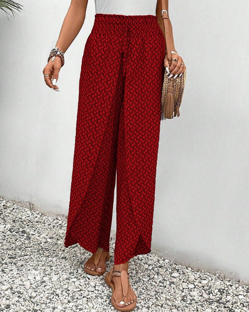 Magdalene - Stylish Flowing Printed Pants for Casual Elegance