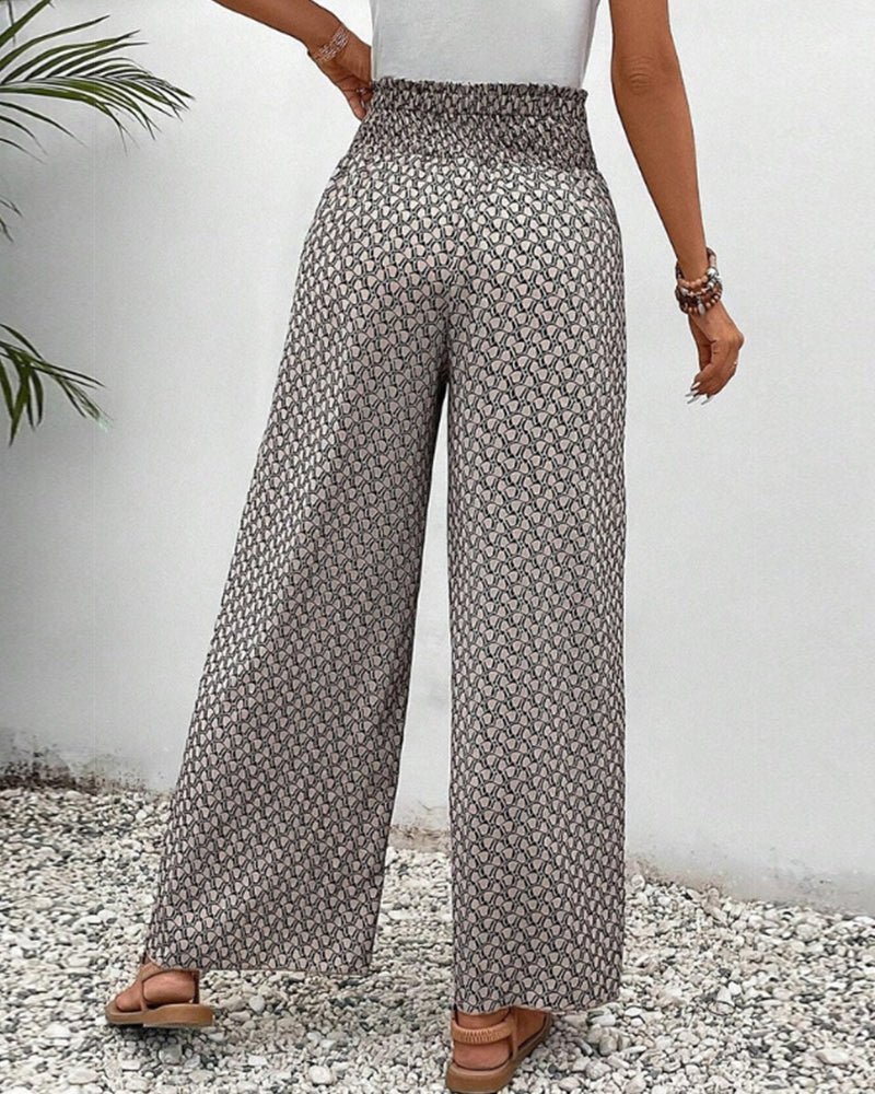 Magdalene - Stylish Flowing Printed Pants for Casual Elegance