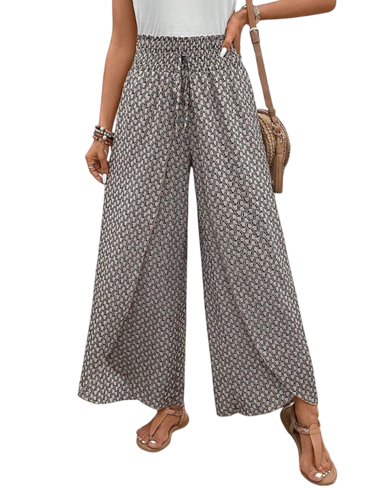 Magdalene - Stylish Flowing Printed Pants for Casual Elegance