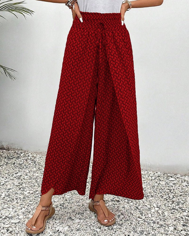 Magdalene - Stylish Flowing Printed Pants for Casual Elegance