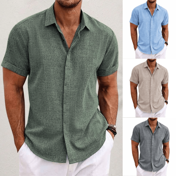 Yannis - Breathable Short Sleeve Shirt for Casual and Smart Style