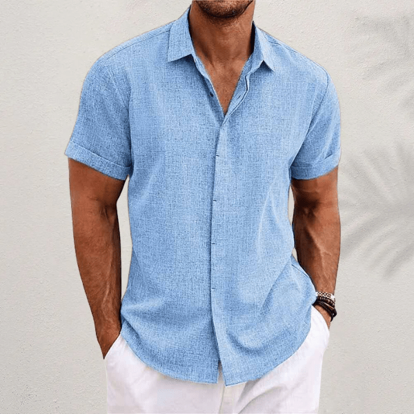 Yannis - Breathable Short Sleeve Shirt for Casual and Smart Style