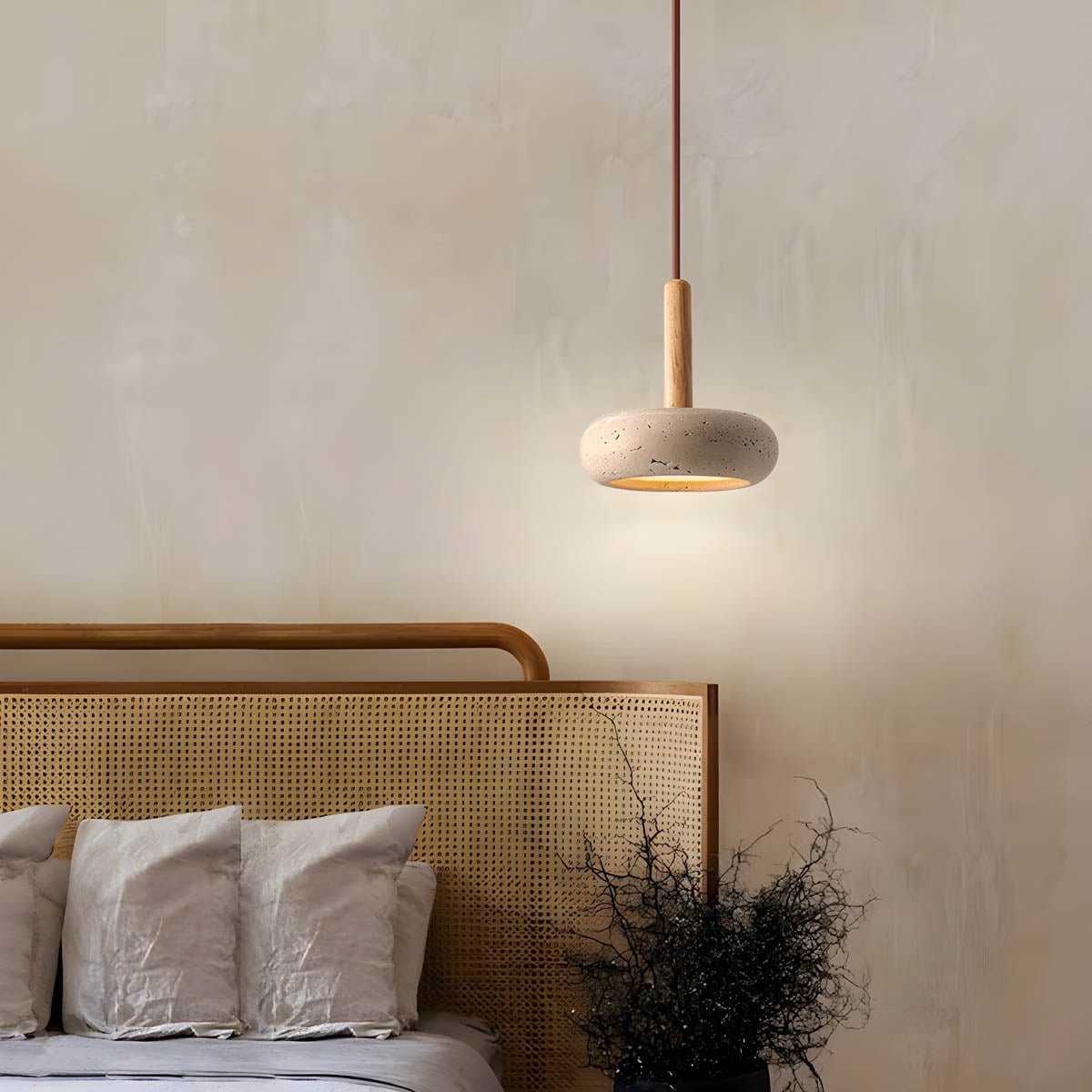 SparkRoot - Wabi-Sabi Pendant Light with Natural Aesthetic and Soft Glow