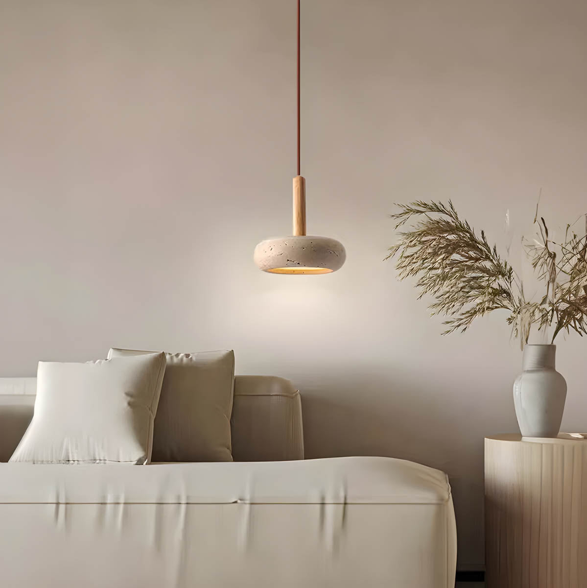 SparkRoot - Wabi-Sabi Pendant Light with Natural Aesthetic and Soft Glow