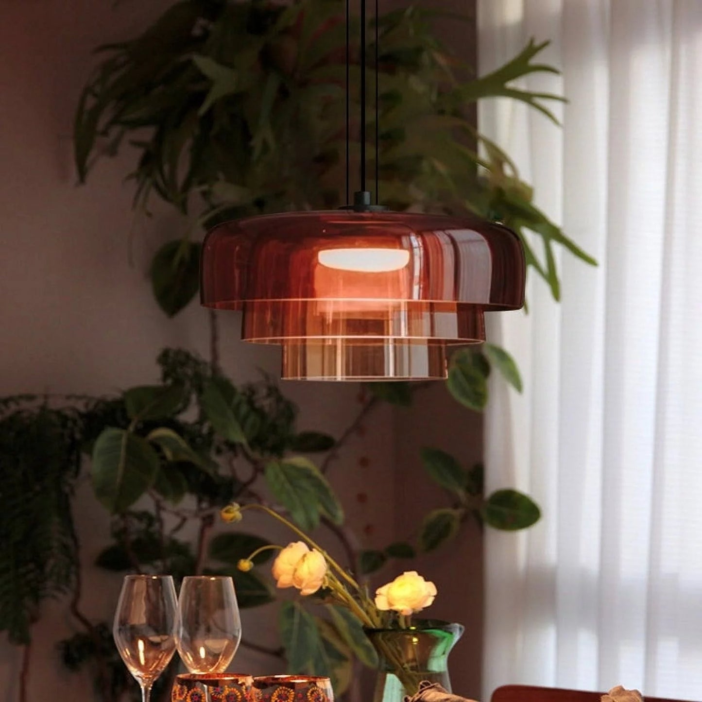 NovaNest - Elegant Nordic Glass Pendant Lamp for Modern Interiors