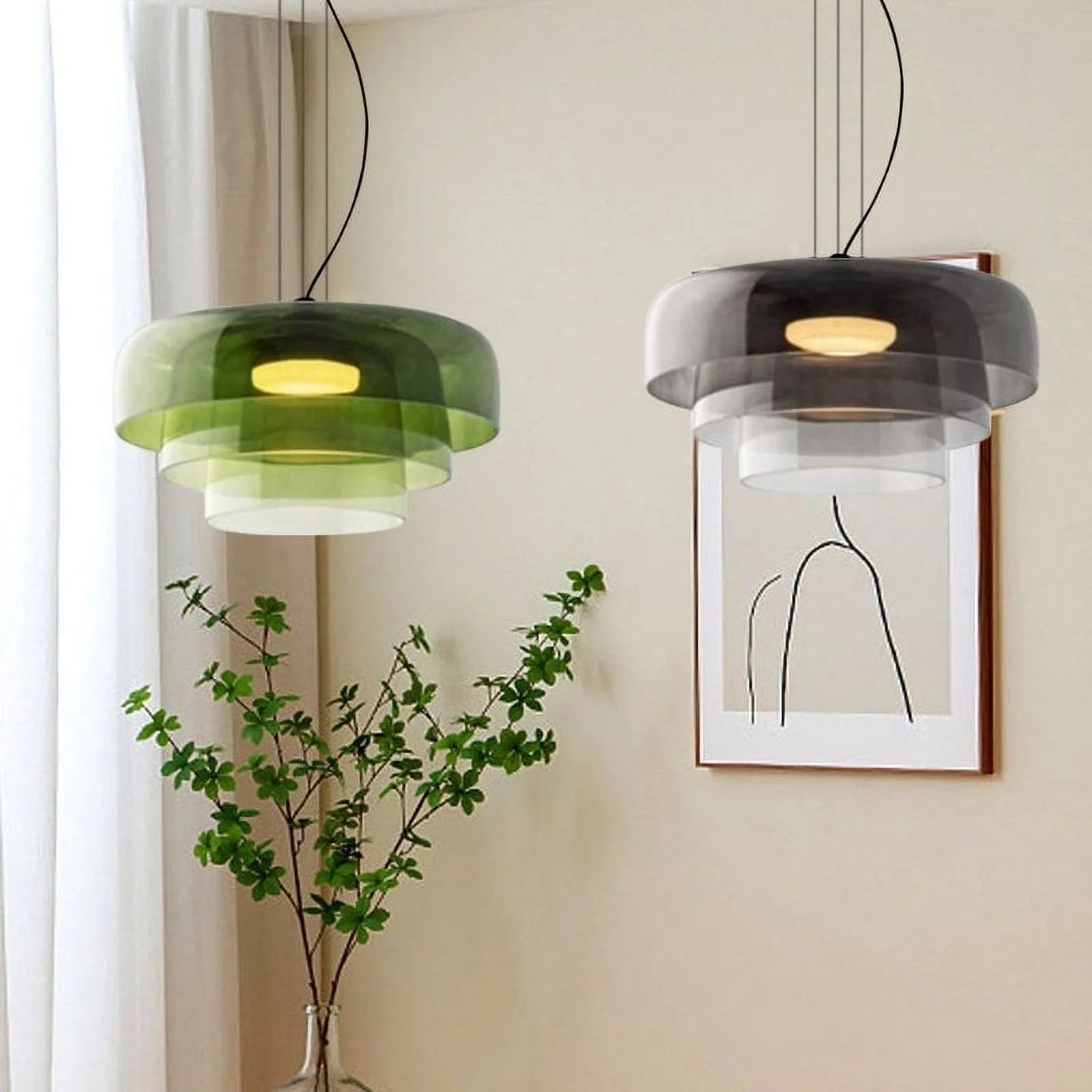 NovaNest - Elegant Nordic Glass Pendant Lamp for Modern Interiors