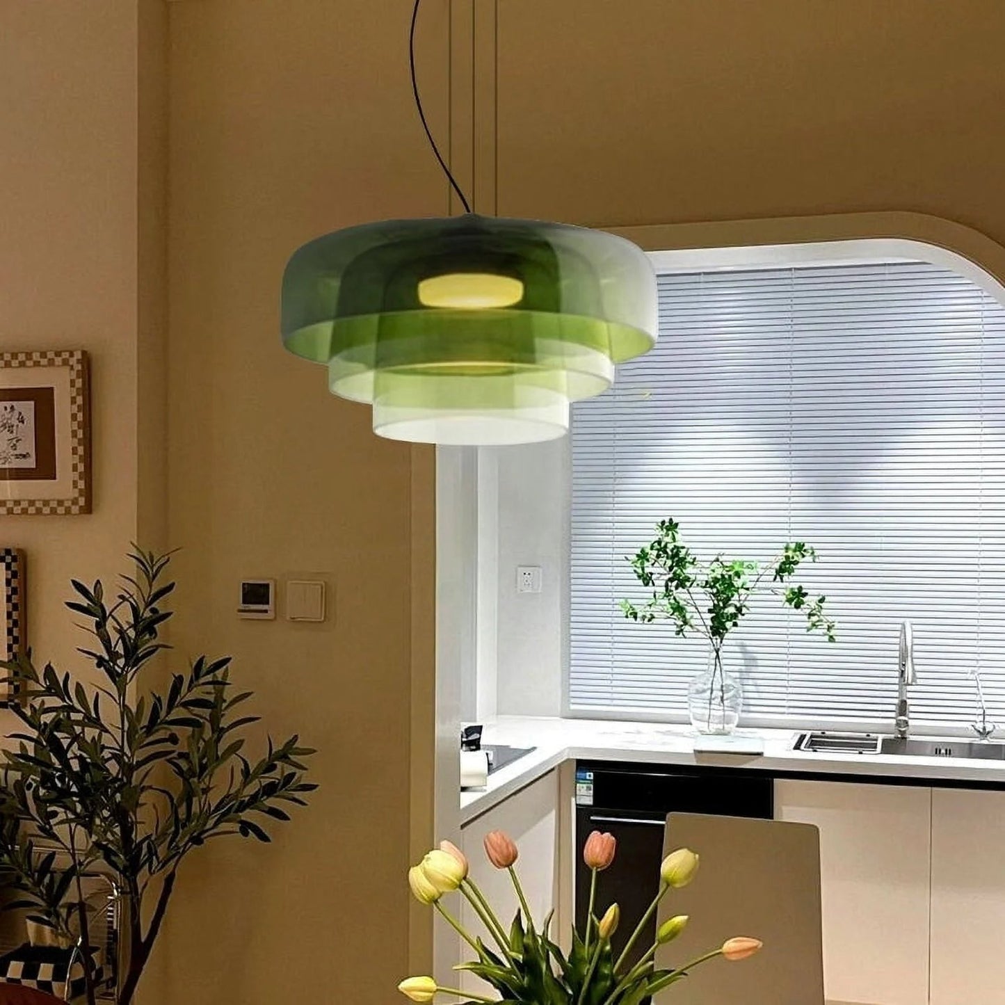 NovaNest - Elegant Nordic Glass Pendant Lamp for Modern Interiors