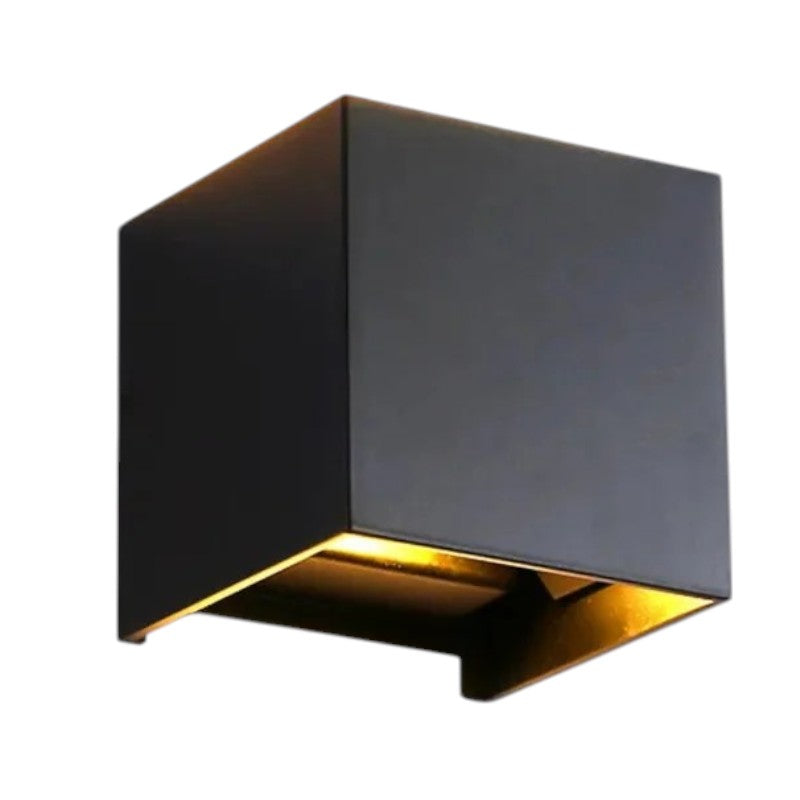 Glowlux - Modern Wireless LED Cube Wall Light for Indoor and Outdoor Use