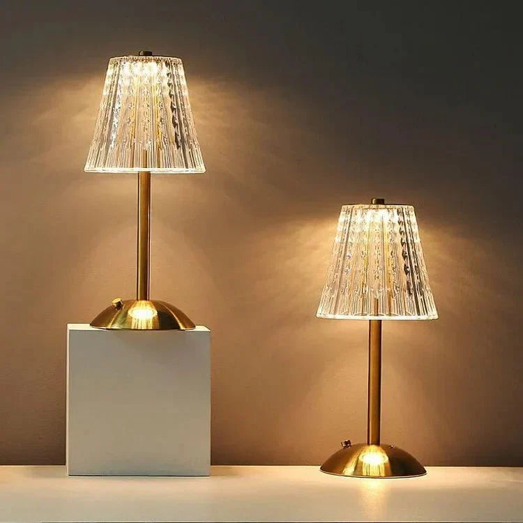 Thandie - Elegant Golden Crystal Table Lamp for Timeless Luxury
