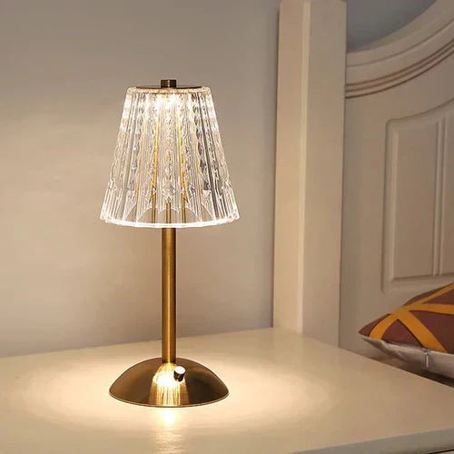 Thandie - Elegant Golden Crystal Table Lamp for Timeless Luxury