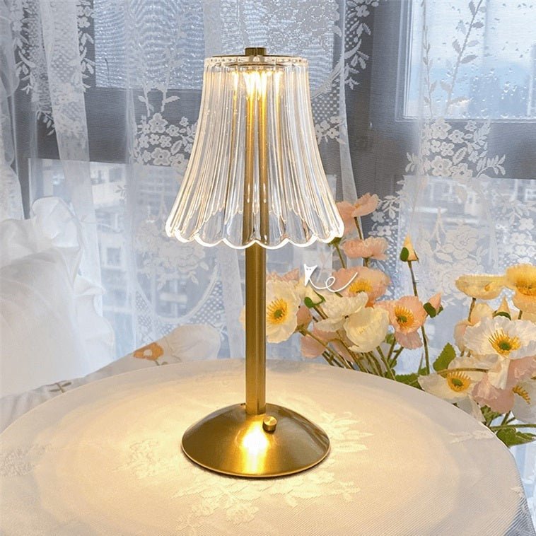 Thandie - Elegant Golden Crystal Table Lamp for Timeless Luxury