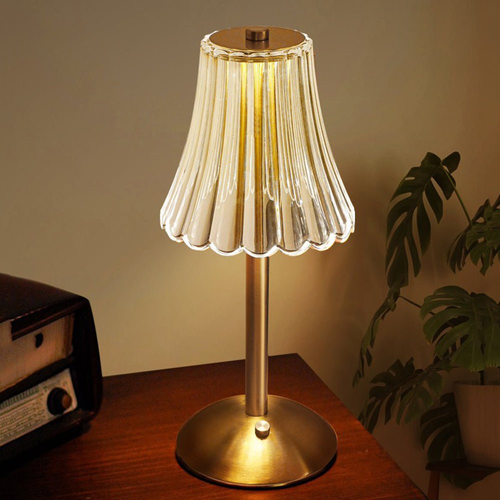 Thandie - Elegant Golden Crystal Table Lamp for Timeless Luxury