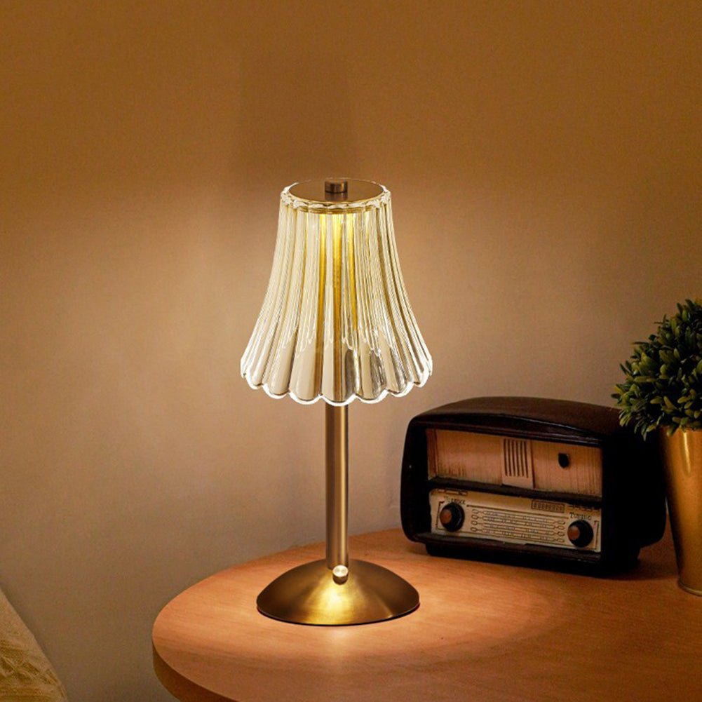 Thandie - Elegant Golden Crystal Table Lamp for Timeless Luxury