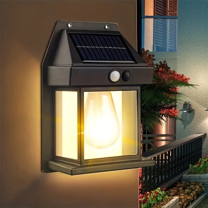 PrismGlow - Modern Outdoor Wall Light with Weatherproof Design