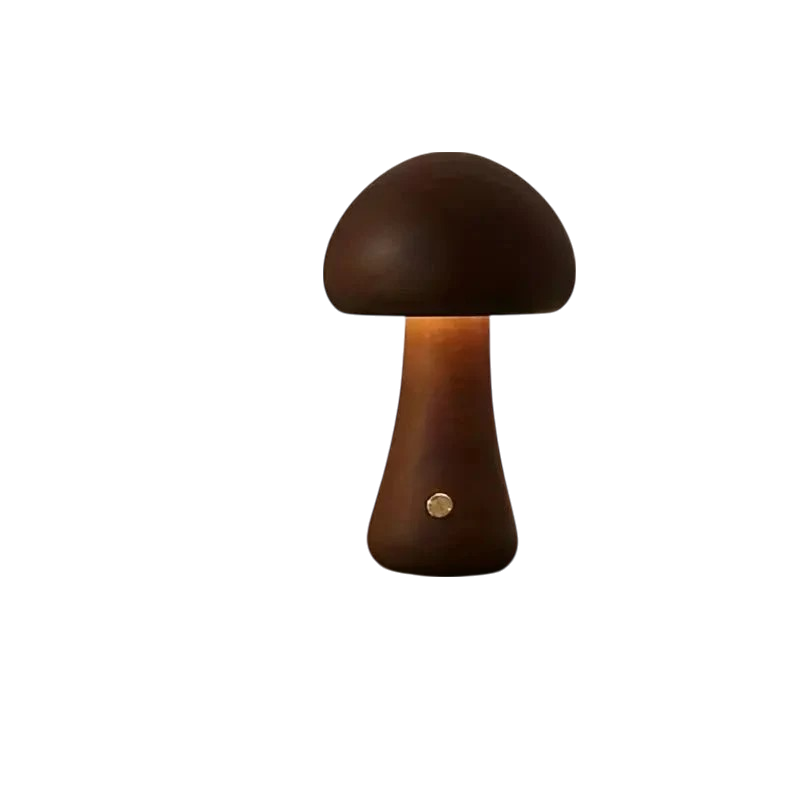 Optiglow- Shimmer Mushroom Table Lamp with Retro Charm and Soft Light