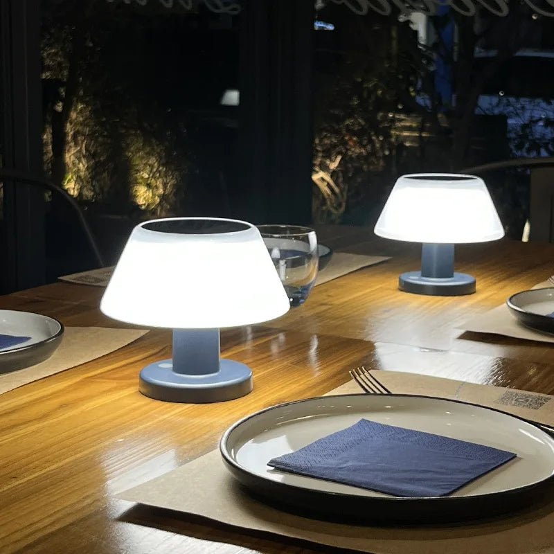 LoomGlow - Stylish Solar Table Lamp for Eco-Friendly Lighting