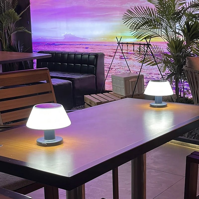 LoomGlow - Stylish Solar Table Lamp for Eco-Friendly Lighting