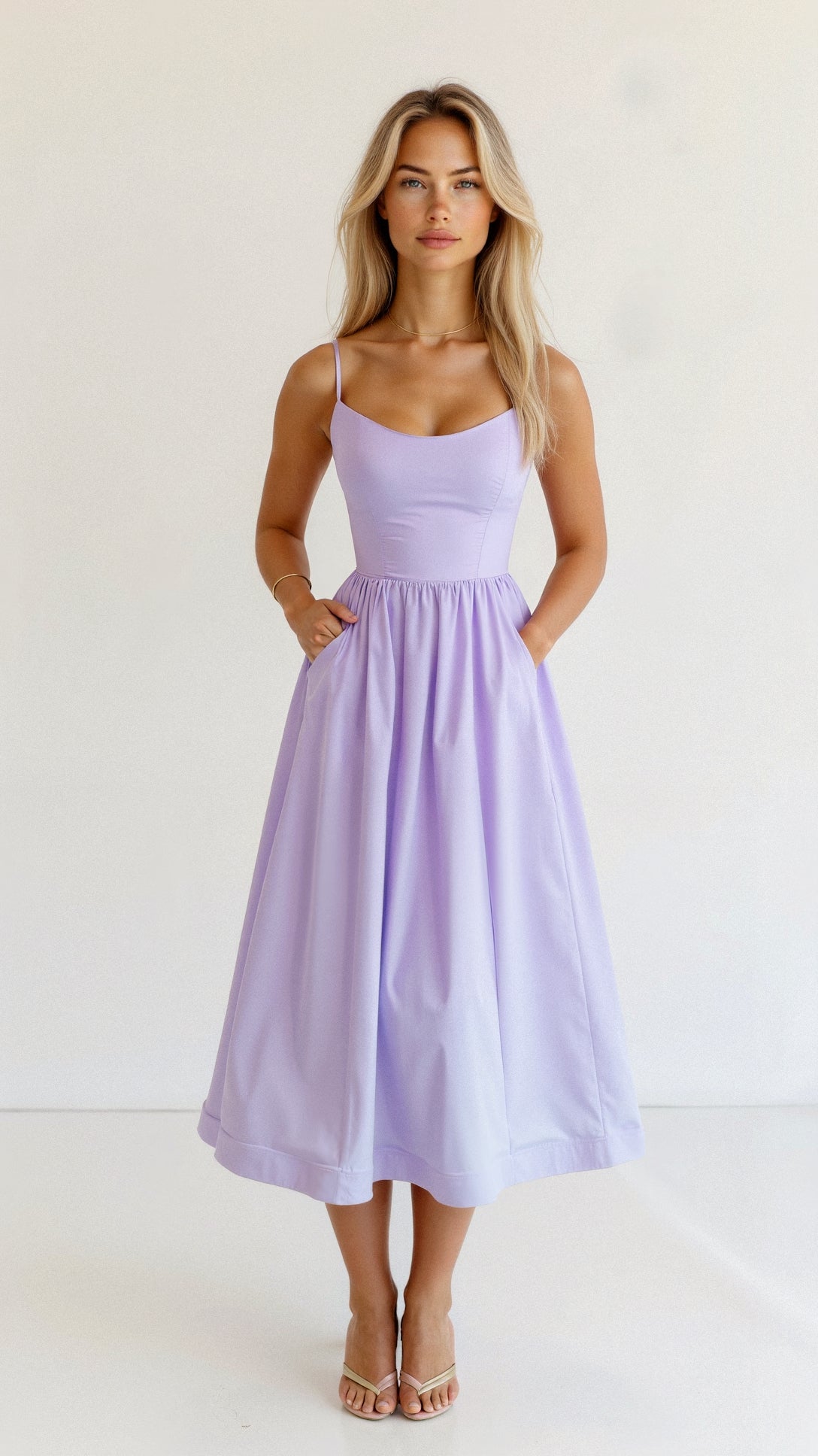 Marcella - Lightweight Flowing Midi Dress for Elegant Looks
