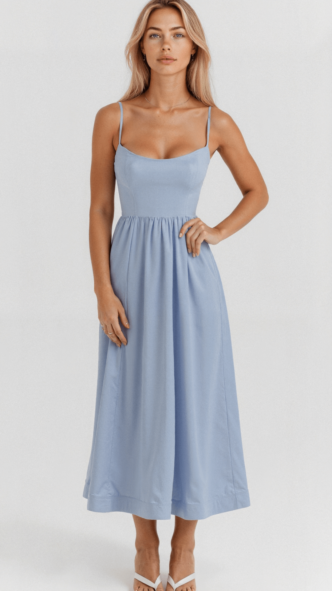 Marcella - Lightweight Flowing Midi Dress for Elegant Looks
