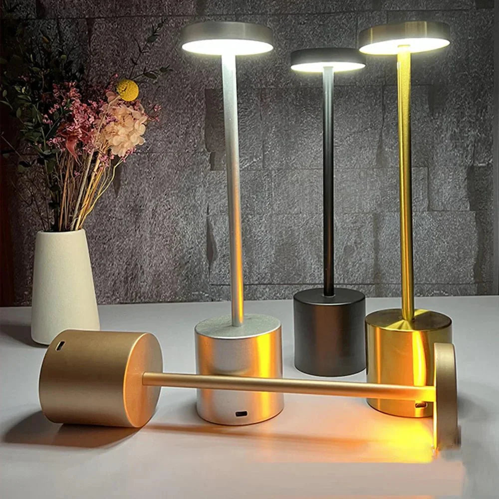 LusterPod - Modern Cordless Touch Lamp with Adjustable Brightness