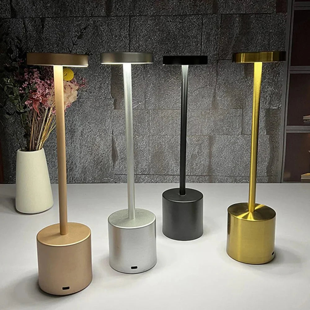 LusterPod - Modern Cordless Touch Lamp with Adjustable Brightness