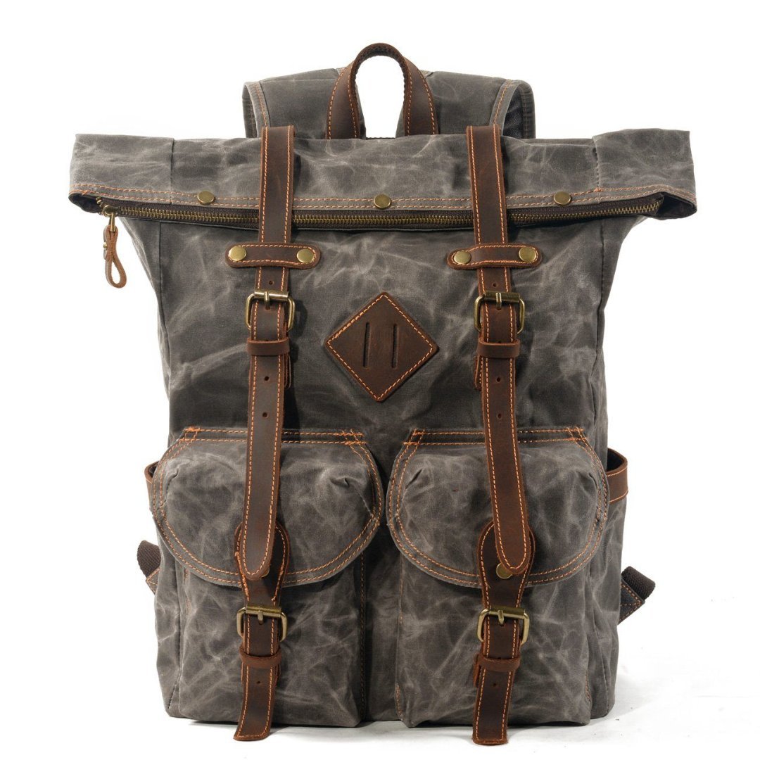 GlintRise - Classic Vintage Backpack with Buckles and Spacious Design