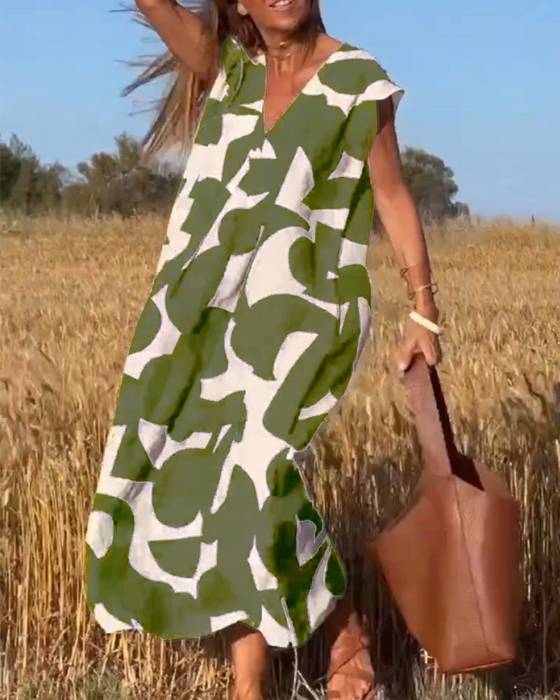 Zoey - Loose Printed Maxi Dress for Effortless Elegance
