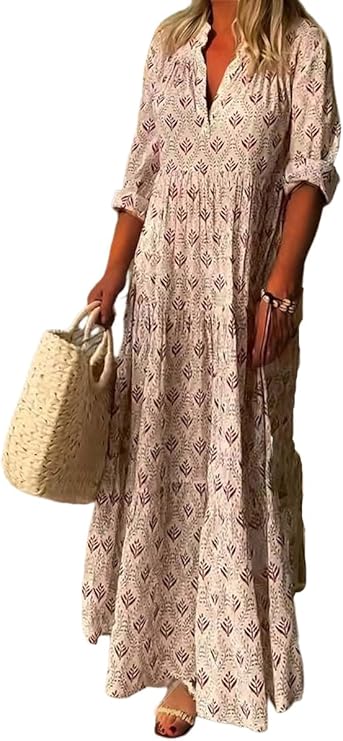 Oakley - Lightweight Boho Maxi Dress for Women in Modern Style