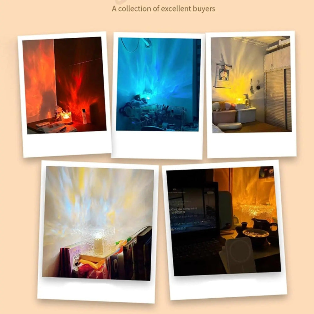 Decovista - Ocean Wave Projector Lamp With 16 Colors And Remote